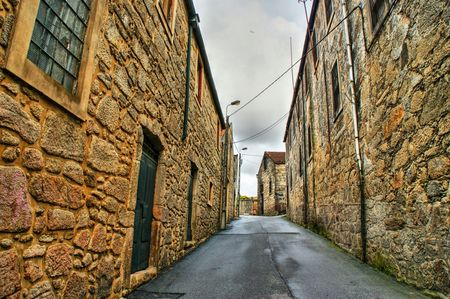 Port Wine Cellars streets in Vila Nova de Gaia, Portugalの写真素材