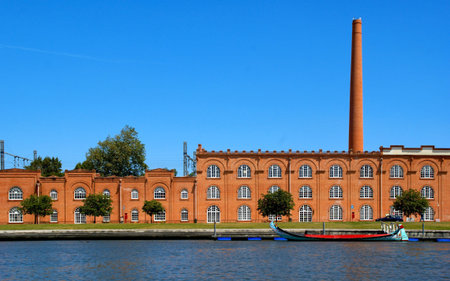 Old factory in Aveiro, Portugalの写真素材