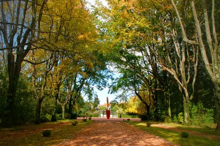 Serralves park in Oporto, Portugalの写真素材