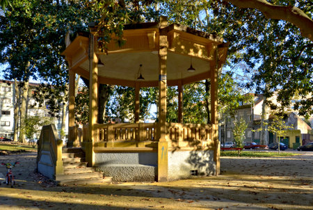 Arca d'Agua Garden in Oporto, north of Portugalの写真素材