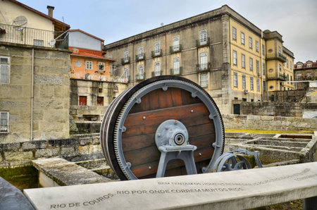 The heart of the tradition of tanning and beating hides in Guimaraes, Portugal