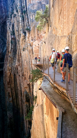Caminito del Rey: Stunning Landscapes and Adventure in Andalusia, Spainの写真素材
