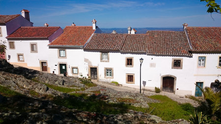 Layers of Quiet: A Charming Quarter in the Heart of Marvao, Portugalの写真素材