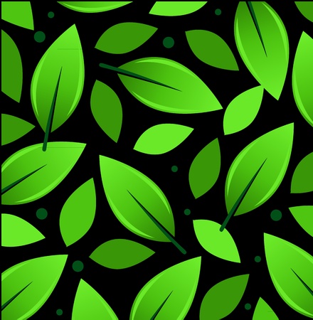  Leaves Pattern Illustrationのイラスト素材
