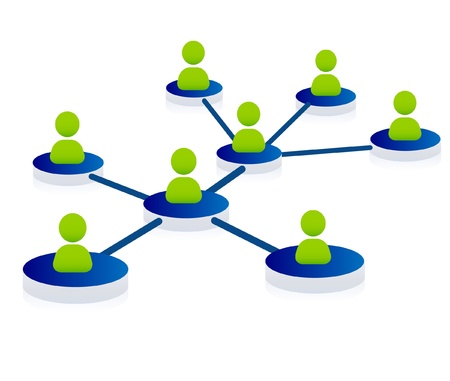 Web, community, network Illustrationのイラスト素材