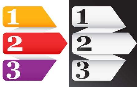 3d Vector banner in Two variationのイラスト素材