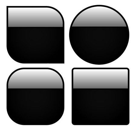 Shiny Button Shapesのイラスト素材