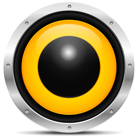 Vector Speaker on whiteのイラスト素材