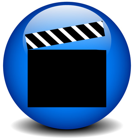 Clapperboard iconのイラスト素材