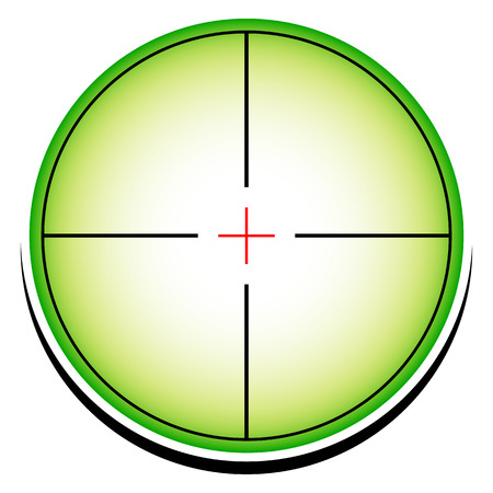 Conceptual reticle icon.のイラスト素材