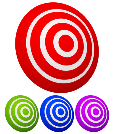 Rotated 3D target graphics  Target, aim, focus, accuracy    のイラスト素材