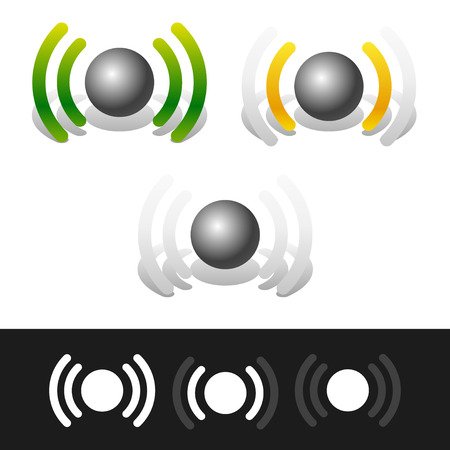 Signal strength indicatorsのイラスト素材