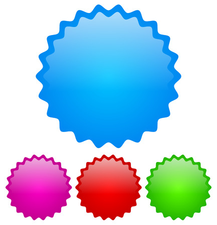 Glossy badge setのイラスト素材