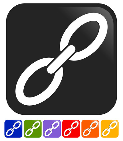 Chain link icon in more colorのイラスト素材