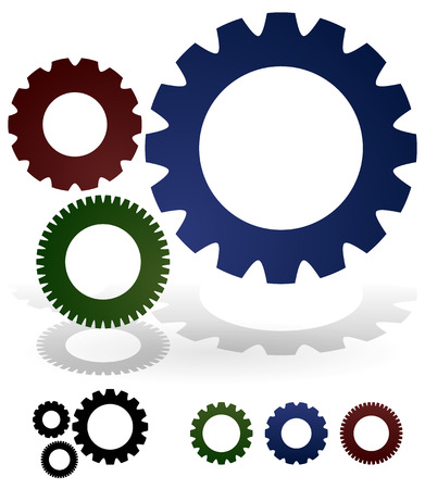Gears compositionのイラスト素材