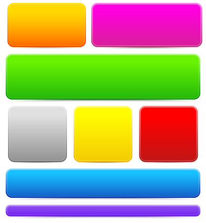 Bright, colorful button, bar or banner backgroundsのイラスト素材