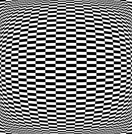 Abstract distorted background. Checkered background with distortionのイラスト素材