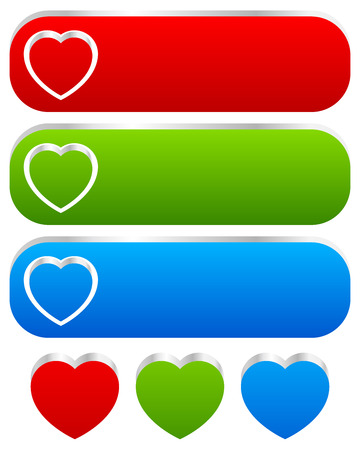 Graphics with heart for love, romance conceptsのイラスト素材