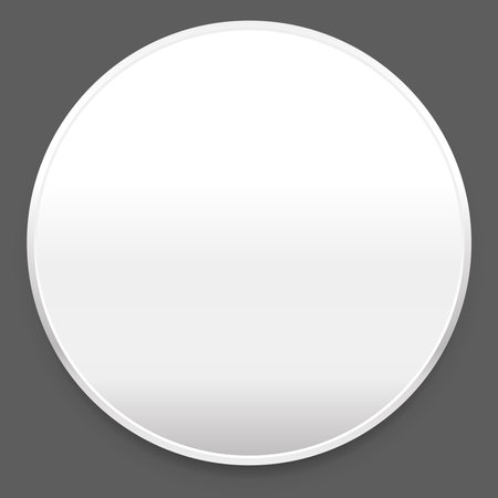 Blank white circleのイラスト素材