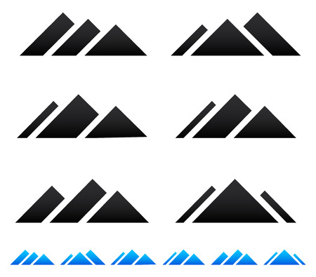 Peak, mountain pictogrammsのイラスト素材