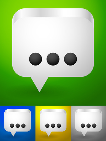 Speech bubbles, talk bubbles.のイラスト素材