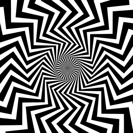 Swirling background. Abstract shapes forming vortex phenomenon. Angular versionのイラスト素材