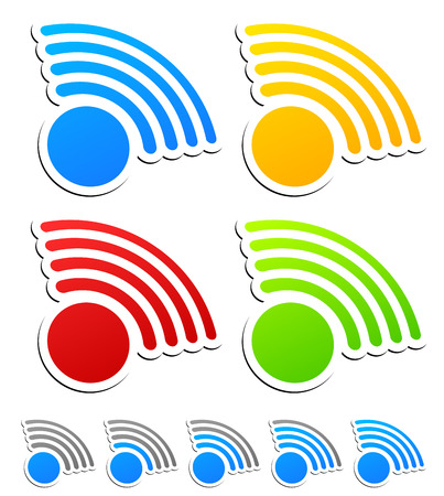 Signal graphics for wireless technology, transmitting conceptsのイラスト素材