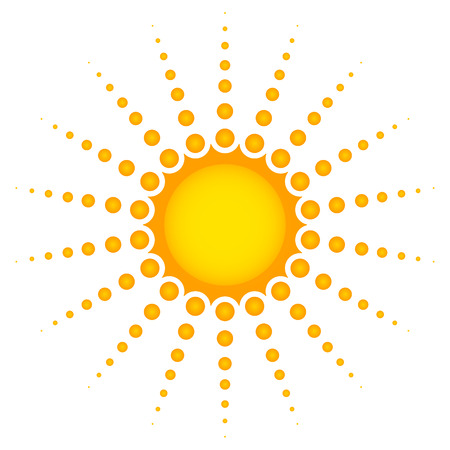 Sun vector clip-artのイラスト素材