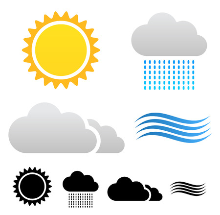 Weather iconsのイラスト素材
