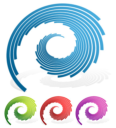 Spiral ling lines のイラスト素材