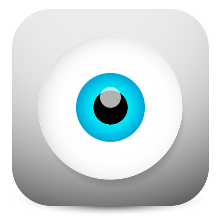 Modern eye app iconのイラスト素材