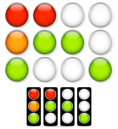 Traffic light signal illustration. のイラスト素材
