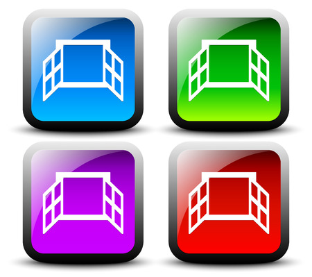 Window icon seriesのイラスト素材