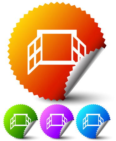 Window icon seriesのイラスト素材