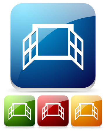 Window icon seriesのイラスト素材