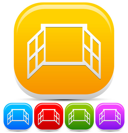 Window icon seriesのイラスト素材