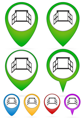 Window icon seriesのイラスト素材