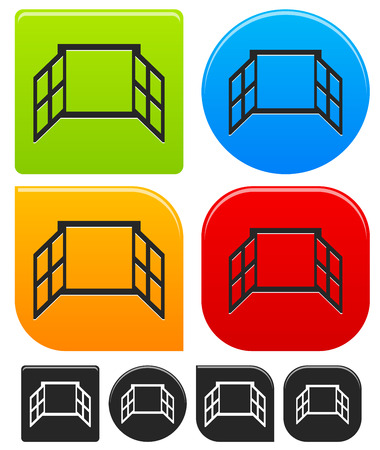 Window icon seriesのイラスト素材