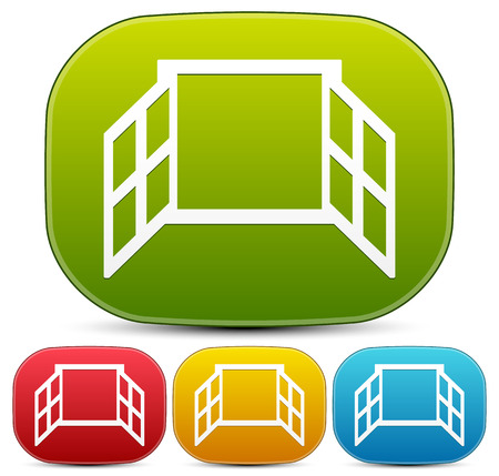 Window icon seriesのイラスト素材
