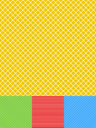 Different lines background set (gridded, diagonal and horizontal with colored background)のイラスト素材