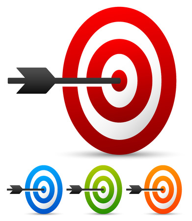 Arrow in targetのイラスト素材