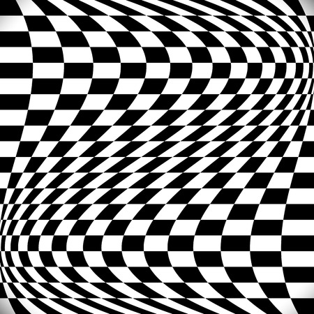 Wavy checkered backgroundのイラスト素材