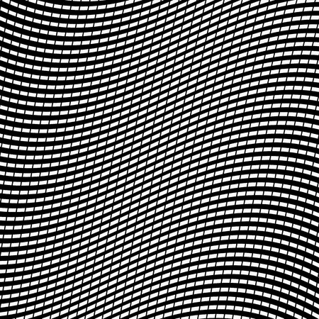 Wavy grid, lattice background/pattern. Abstract vector illustration.のイラスト素材