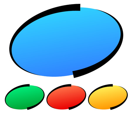 Stylish oval elementsのイラスト素材