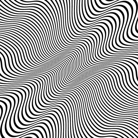 Vector Illustration of Distorted Lines Vector Backgroundのイラスト素材