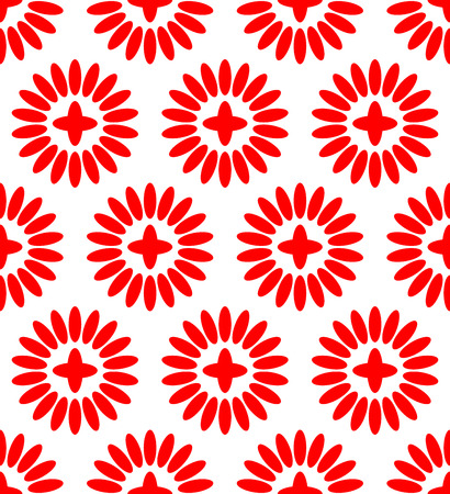 Vector Illustration of Simple Floral Pattern (Repeatable)のイラスト素材