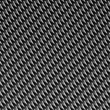 Black and white stripes with zig zag effectのイラスト素材