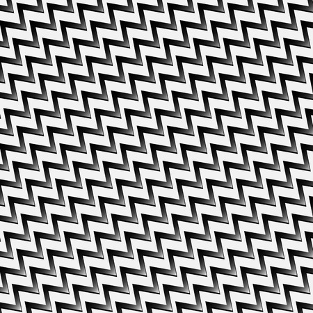 Black and white stripes with zig zag effectのイラスト素材