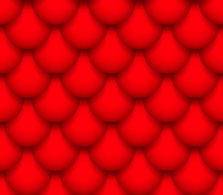 Overlapping circle shapes repeating pattern. Vector graphics.のイラスト素材