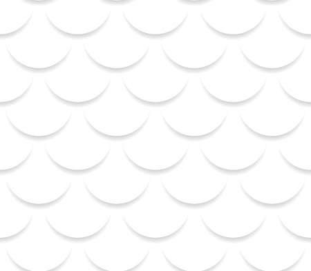 Overlapping circle shapes repeating pattern. Vector graphics.のイラスト素材